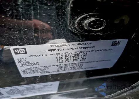 2025 GMC Sierra K2500 At4 z USA, uszkodzony, nr VIN 1GT4UPE75SF295603